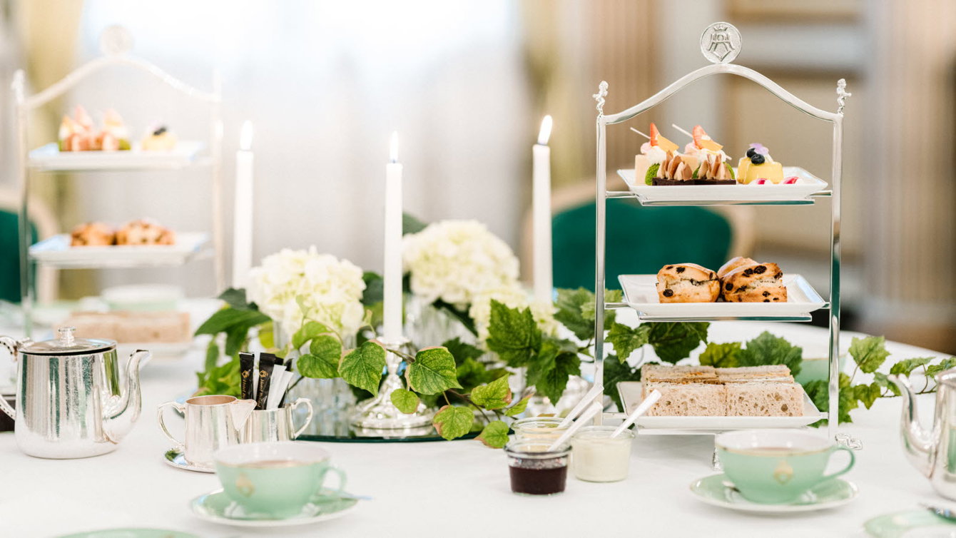 Nærbilde av Afternoon Tea på Hotel Bristol
