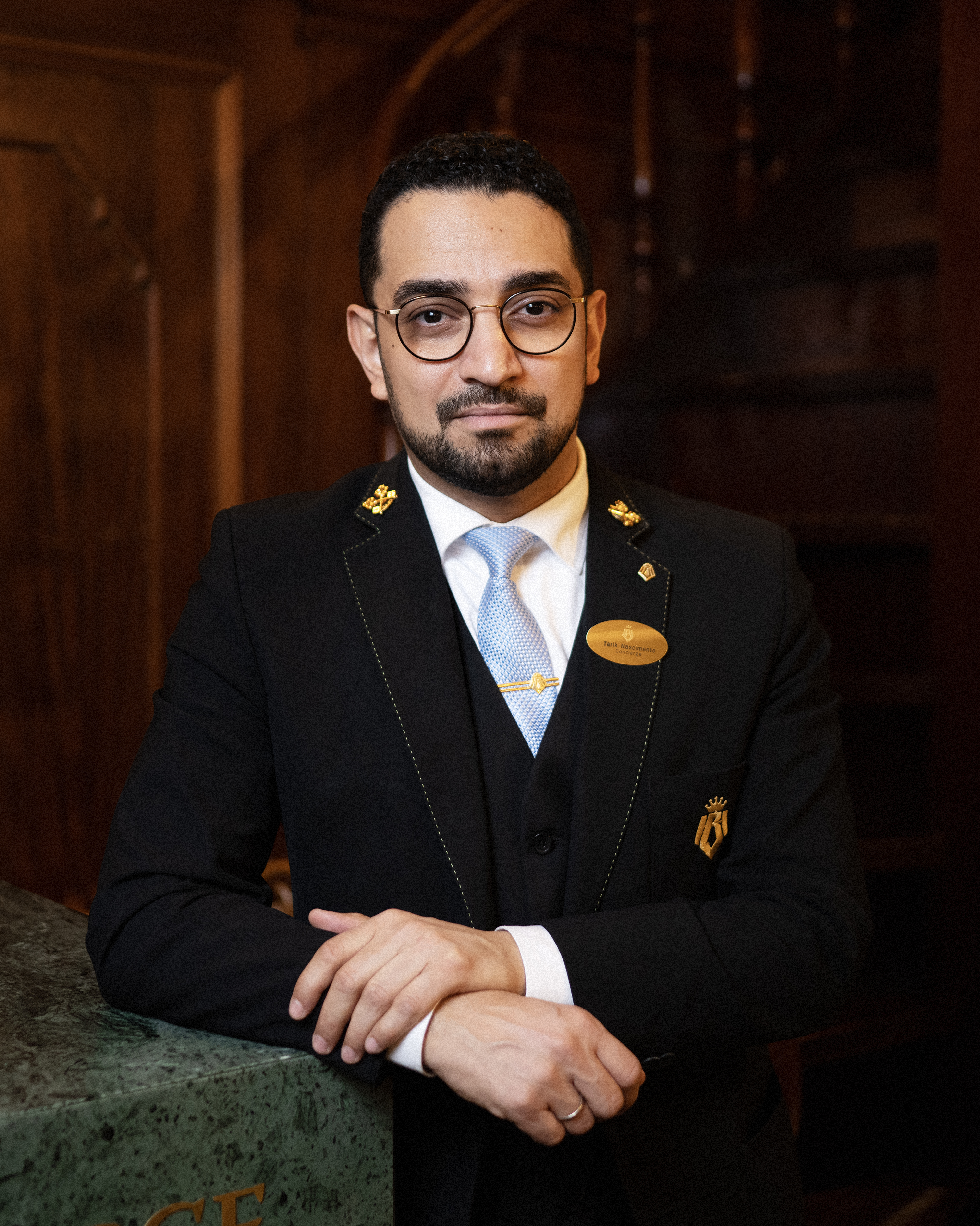 Concierge på Hotel Bristol.