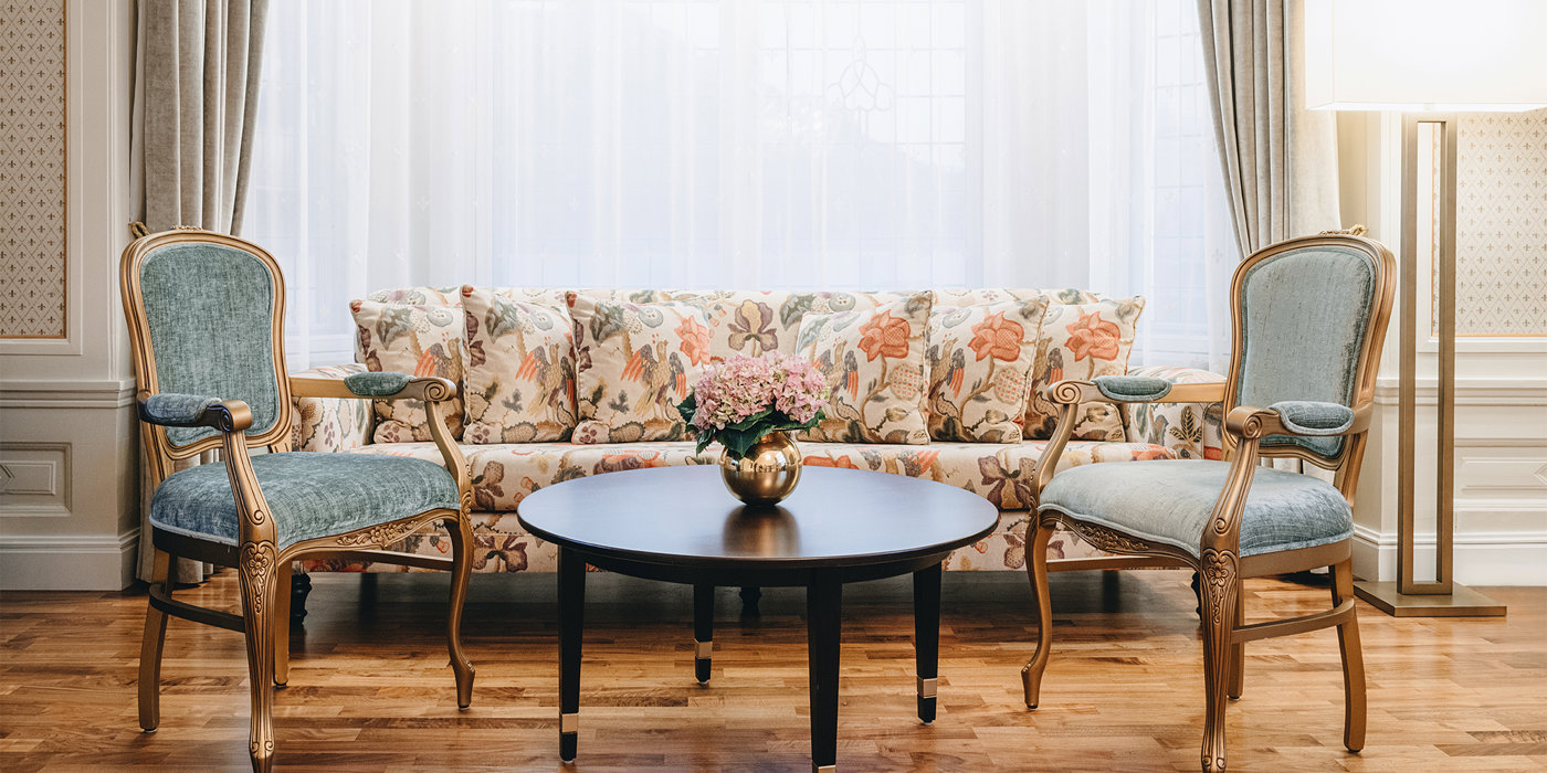 Dining area in the Prins Axel av Danmark suite