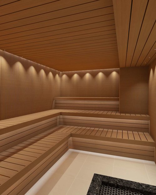 Illustrasjon av Sauna.