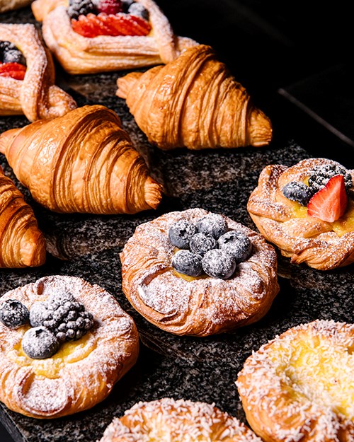 Fresh baked goods straight from our own patisserie